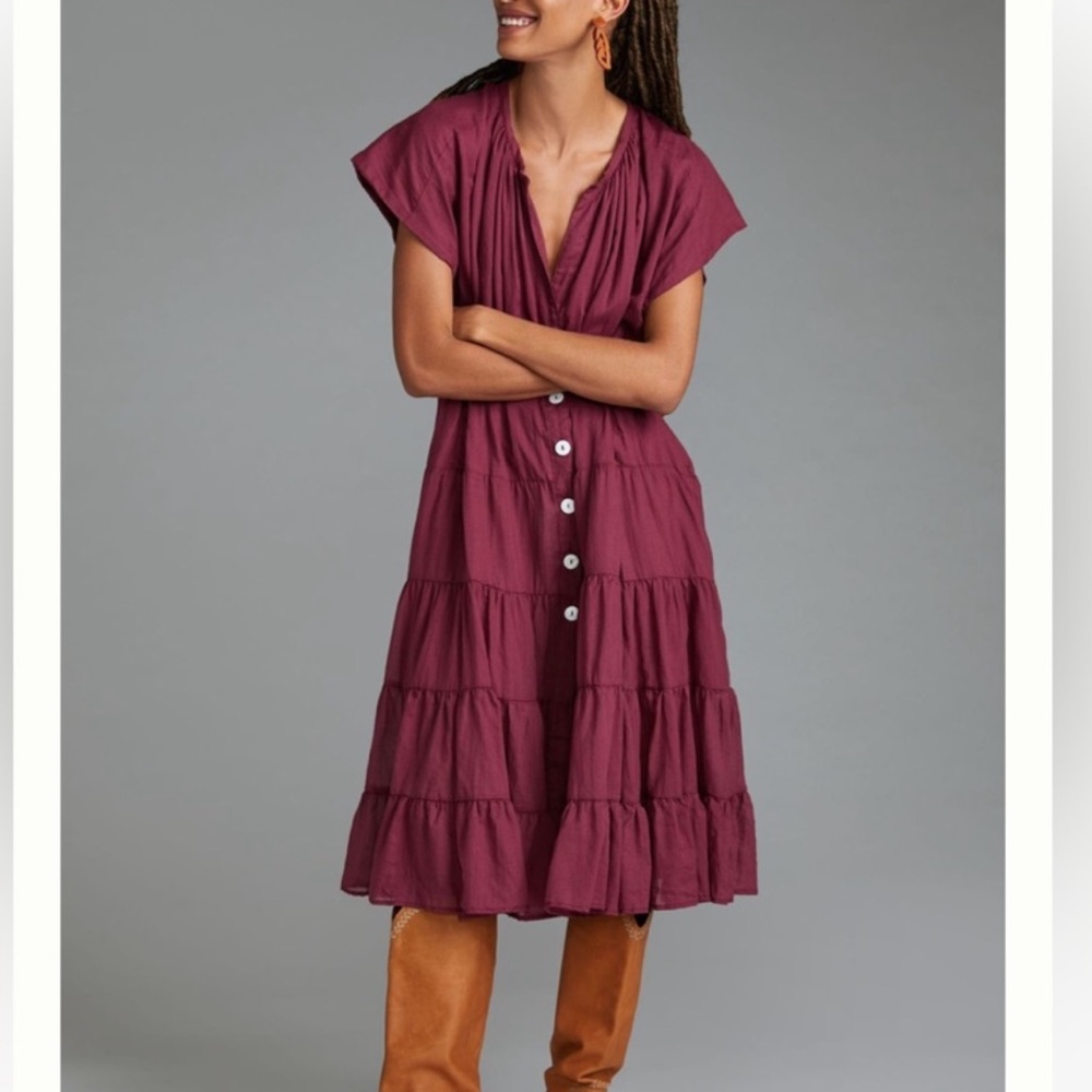 Anthropologie Erika Peña Midi Dress